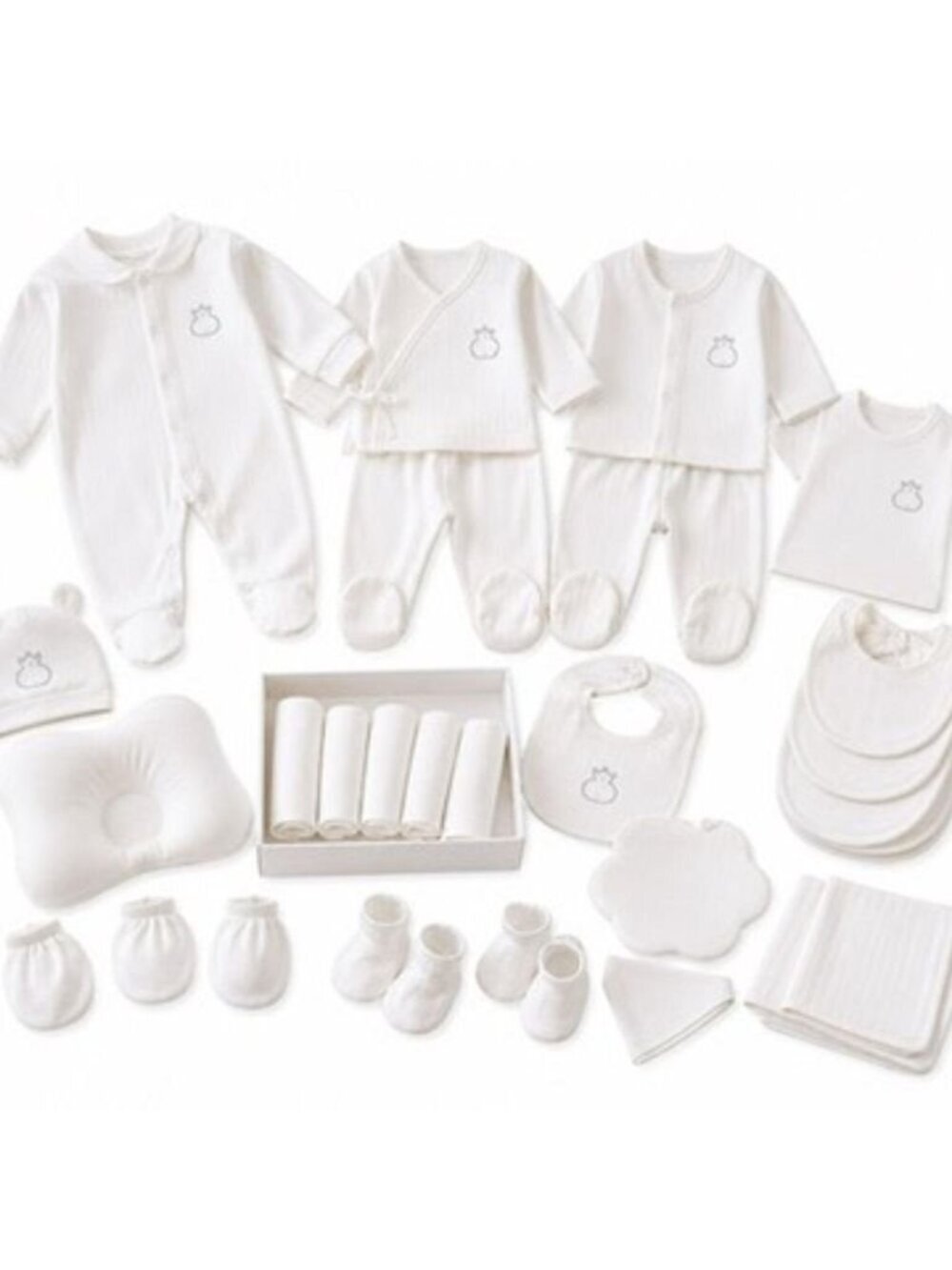 21-Piece Newborn 0-3 months Baby Gift Set | Soft Cotton Essentials - Picture 3 of 3
